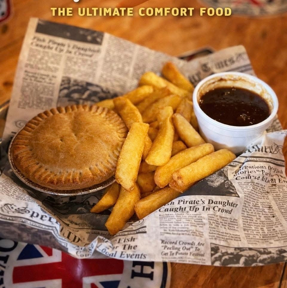 Steak Pie and Chips