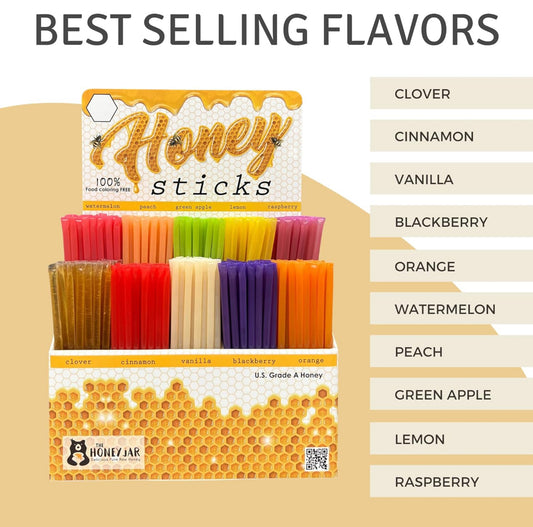 The Honey Jar Honey Sticks (4 sticks)