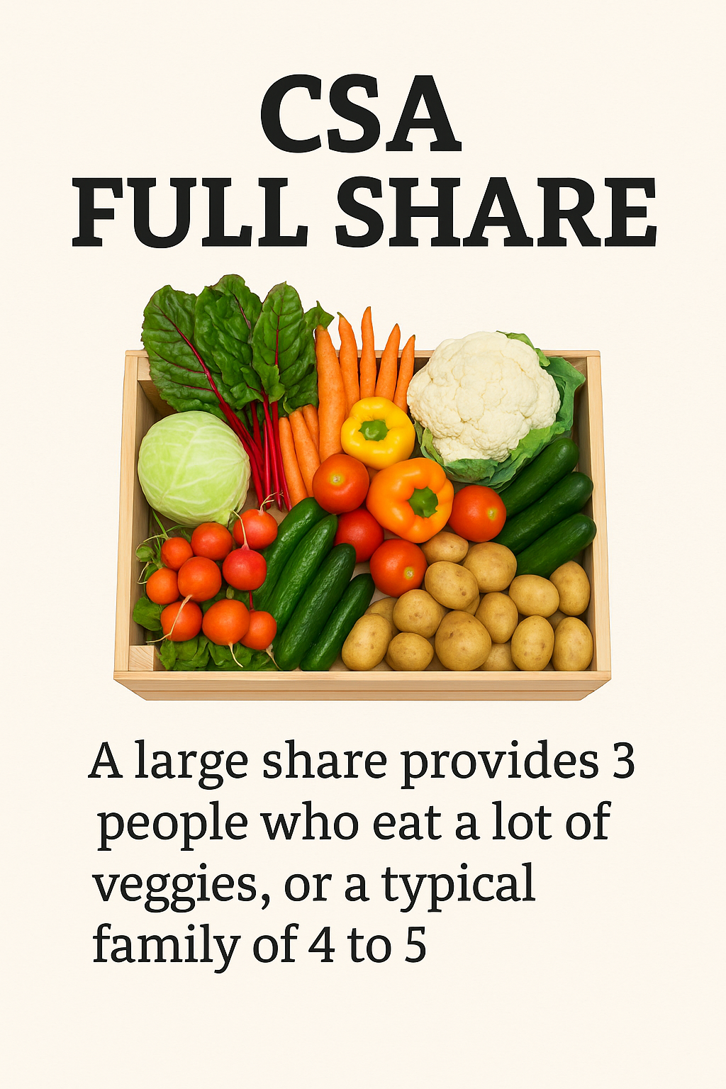 CSA Full Share 12 Week Membership Program