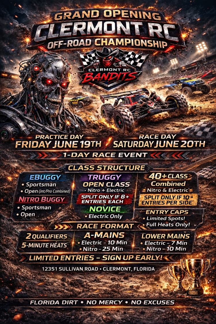 Clermont  RC Elite Practice and Race Day