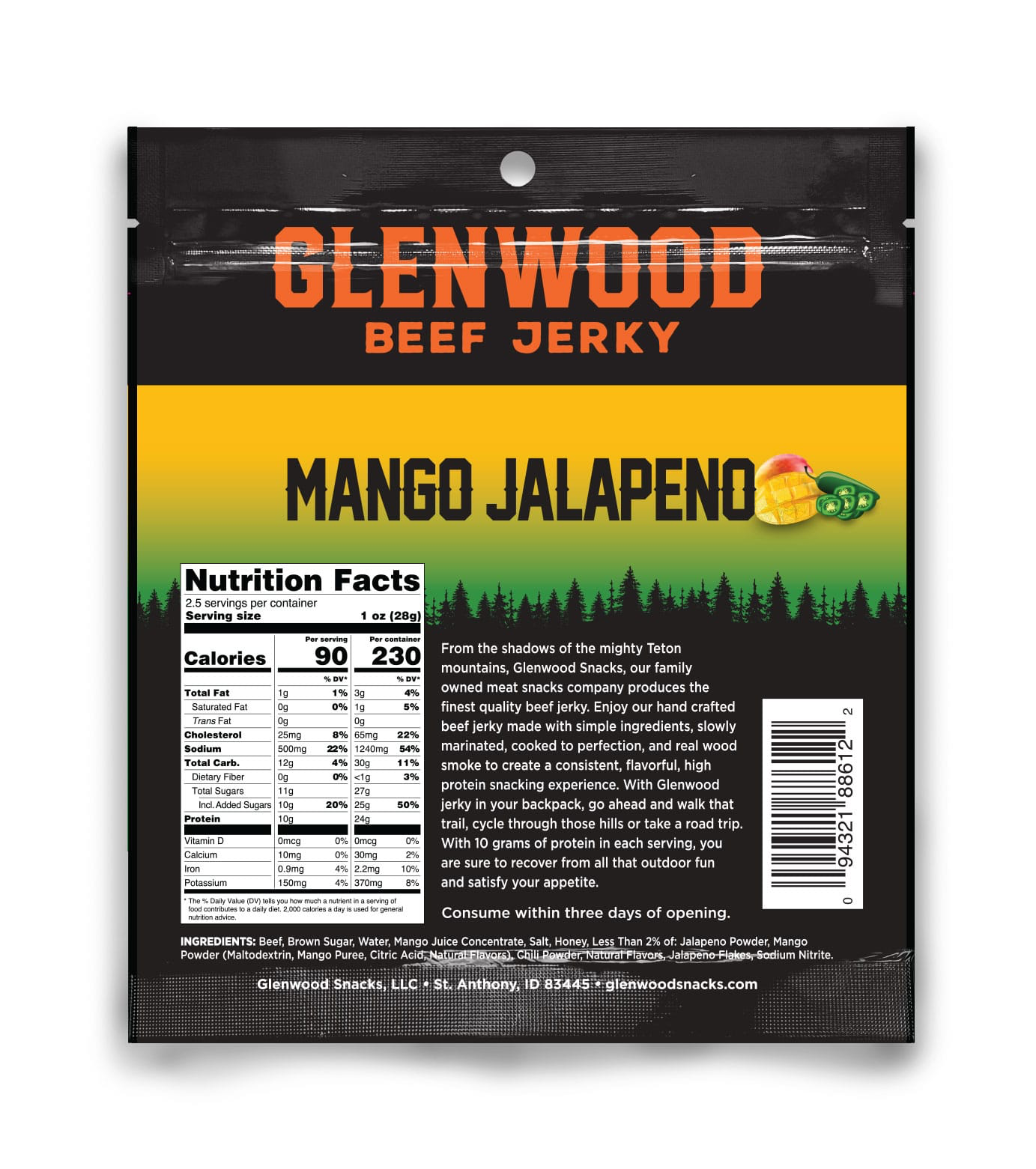 MANGO JALAPENO BEEF JERKY