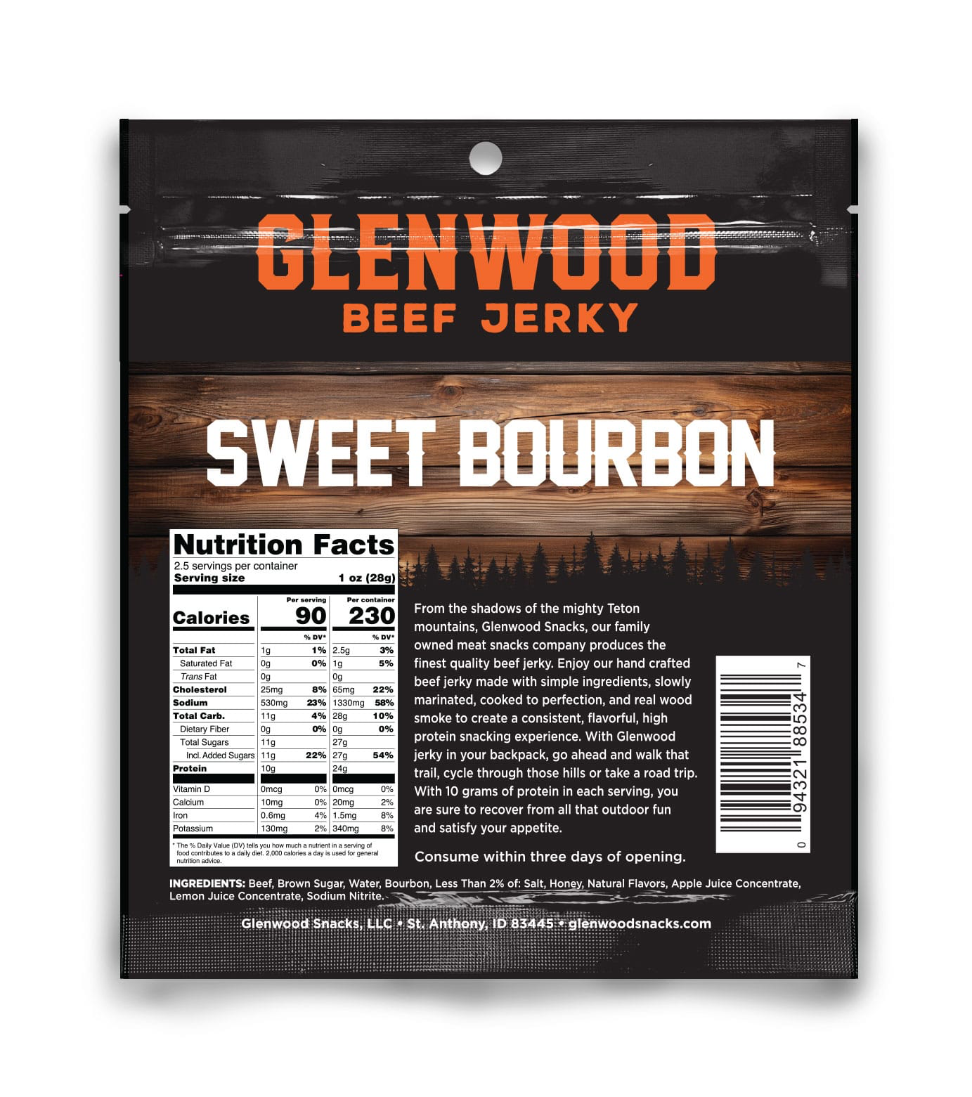 SWEET BOURBON BEEF JERKY