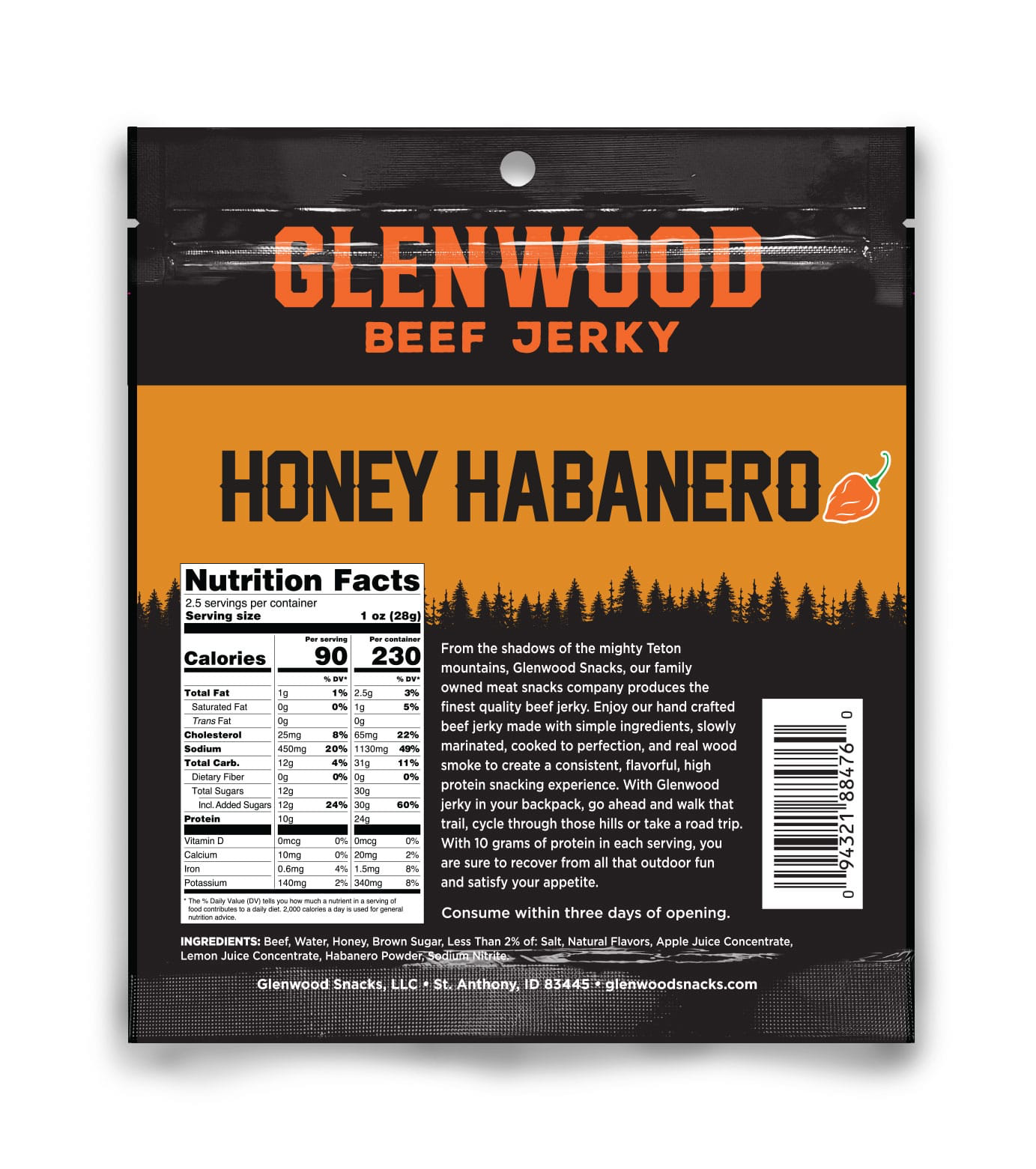 HONEY HABANERO BEEF JERKY