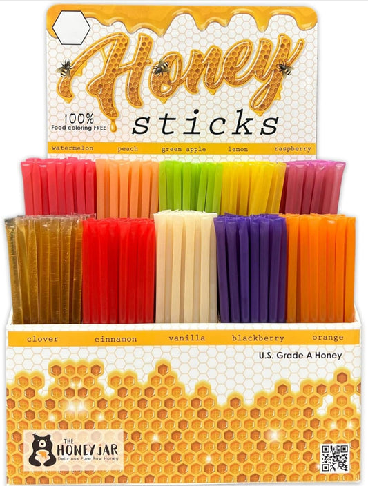 The Honey Jar Honey Sticks (4 sticks)