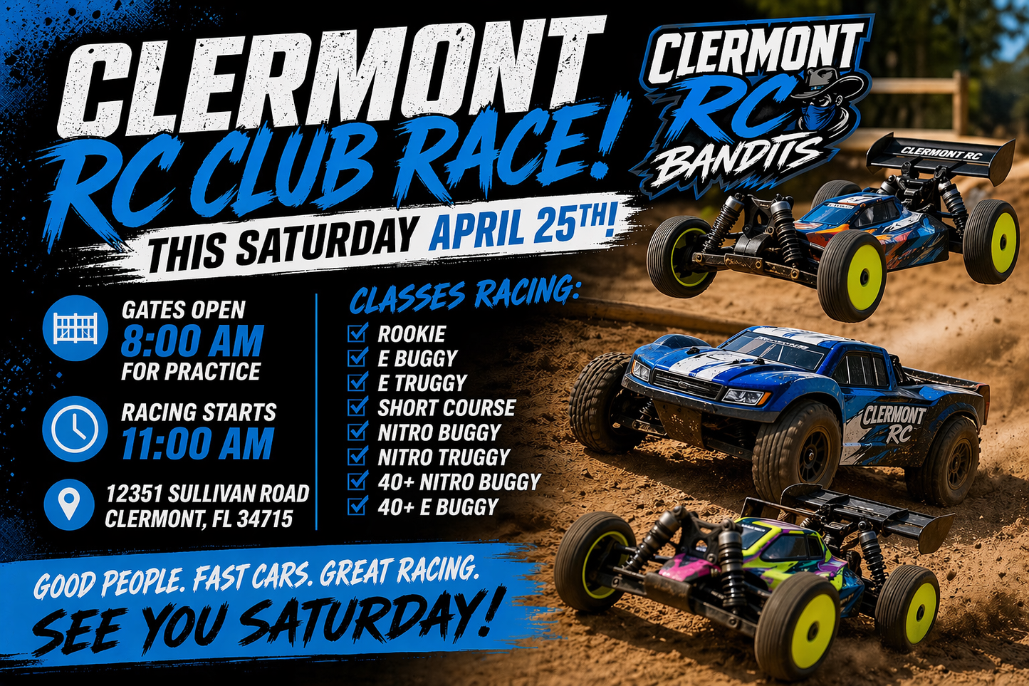 Club Race  Saturday 25th of April